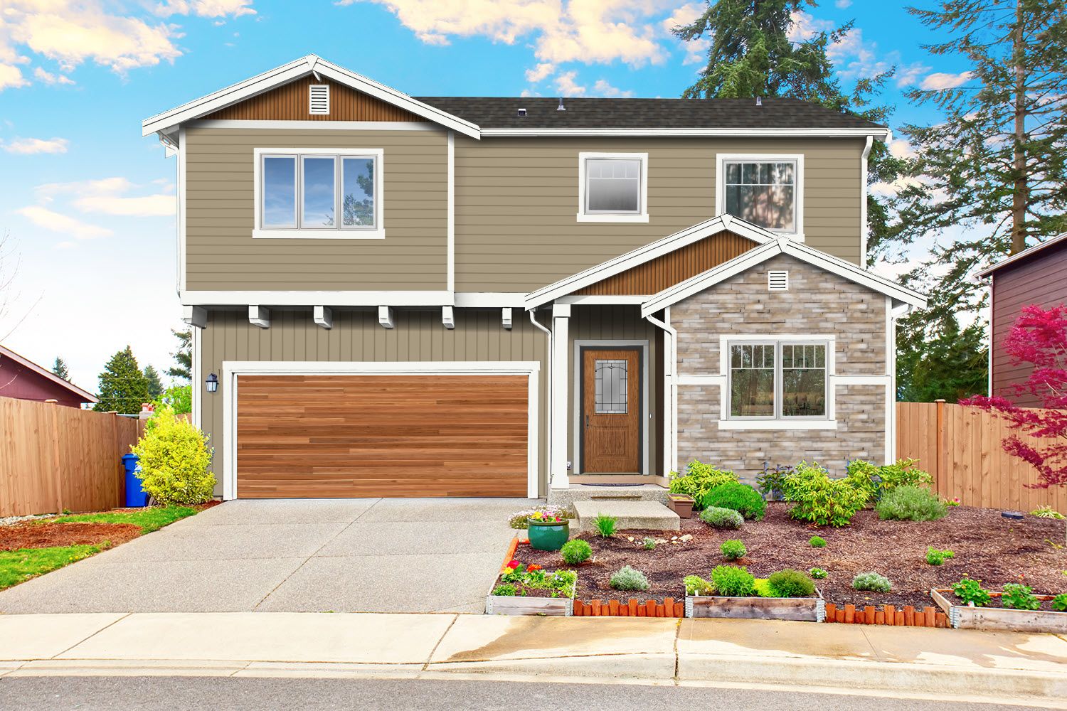Renoworks visualization with new siding and products applied